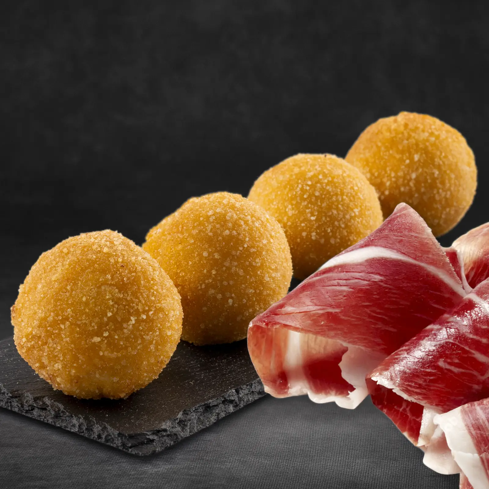 Croqueta de jamón ibérico sin gluten