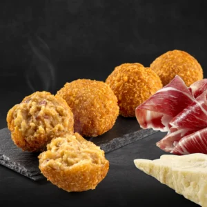 Croqueta de jamón ibérico con queso parmesano